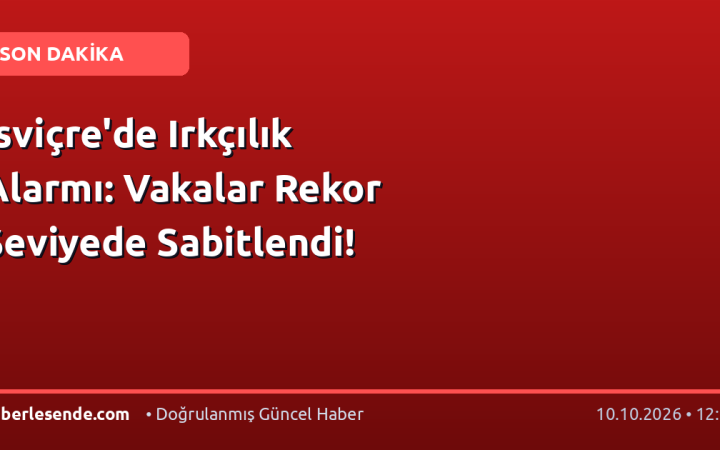 İsviçre'de Irkçılık Alarmı: Vakalar Rekor Seviyede Sabitlendi!