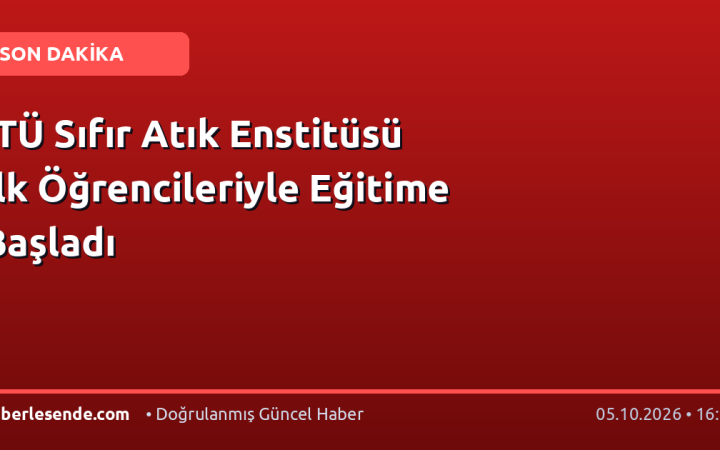 İTÜ Sıfır Atık Enstitüsü İlk Öğrencileriyle Eğitime Başladı