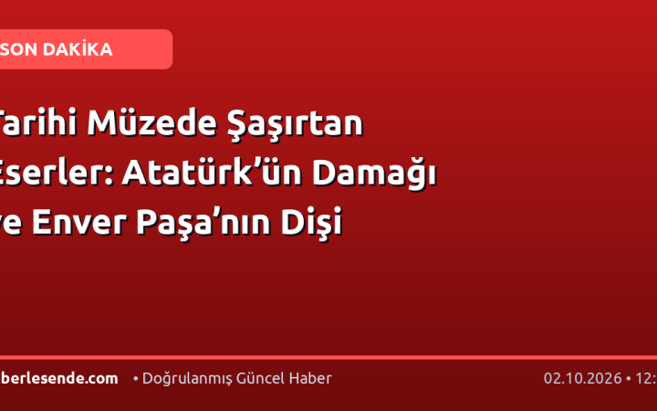 Tarihi Müzede Şaşırtan Eserler: Atatürk’ün Damağı ve Enver Paşa’nın Dişi