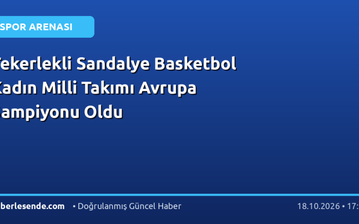 Tekerlekli Sandalye Basketbol Kadın Milli Takımı Avrupa Şampiyonu Oldu
