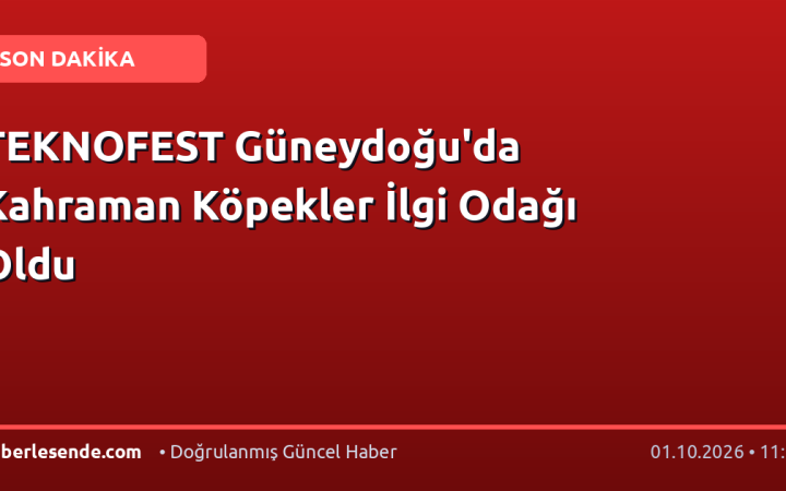 TEKNOFEST Güneydoğu'da Kahraman Köpekler İlgi Odağı Oldu