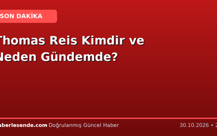 Thomas Reis Kimdir ve Neden Gündemde?