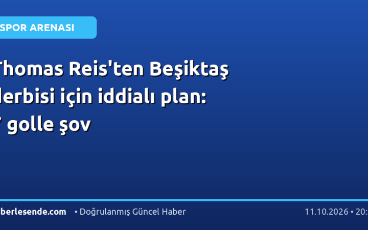 Thomas Reis'ten Beşiktaş derbisi için iddialı plan: 7 golle şov