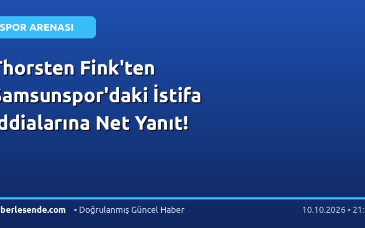 Thorsten Fink'ten Samsunspor'daki İstifa İddialarına Net Yanıt!