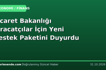 Ticaret Bakanlığı İhracatçılar İçin Yeni Destek Paketini Duyurdu