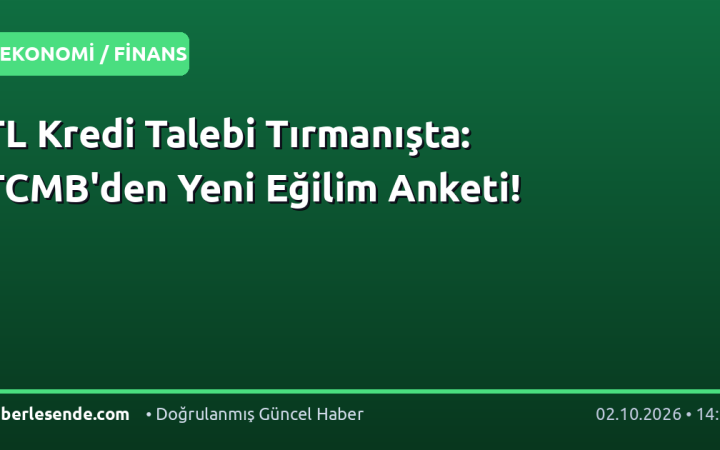 TL Kredi Talebi Tırmanışta: TCMB'den Yeni Eğilim Anketi!