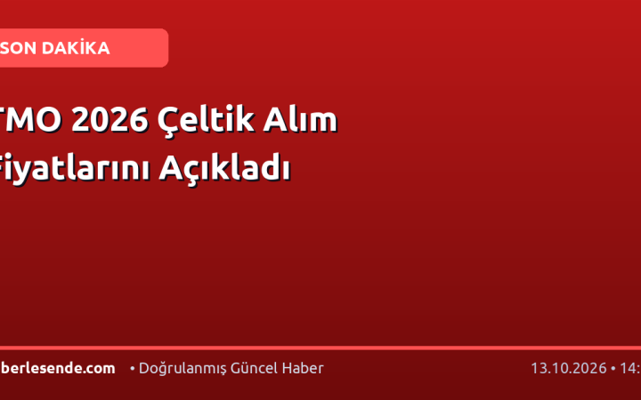 TMO 2026 Çeltik Alım Fiyatlarını Açıkladı