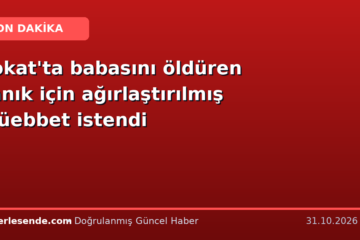 Tokat'ta babasını öldüren sanık için ağırlaştırılmış müebbet istendi
