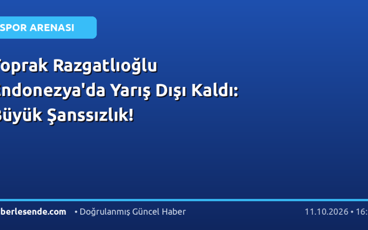 Toprak Razgatlıoğlu Endonezya'da Yarış Dışı Kaldı: Büyük Şanssızlık!