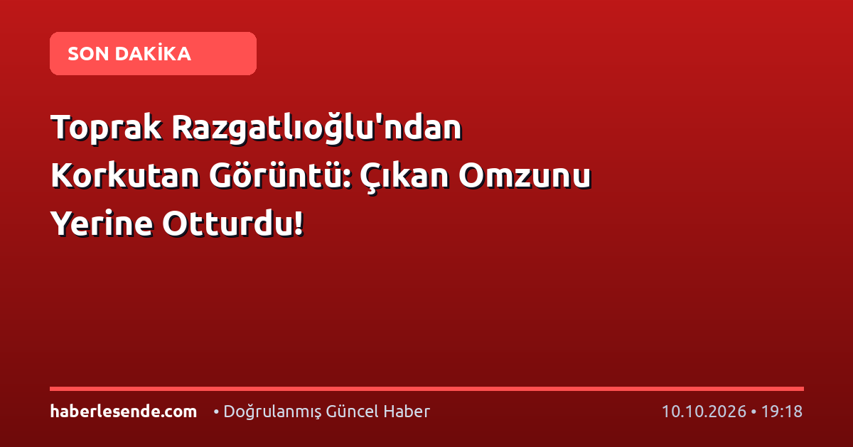 Toprak Razgatlıoğlu'ndan Korkutan Görüntü: Çıkan Omzunu Yerine Otturdu!