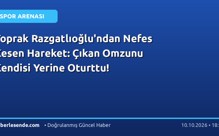 Toprak Razgatlıoğlu'ndan Nefes Kesen Hareket: Çıkan Omzunu Kendisi Yerine Oturttu!