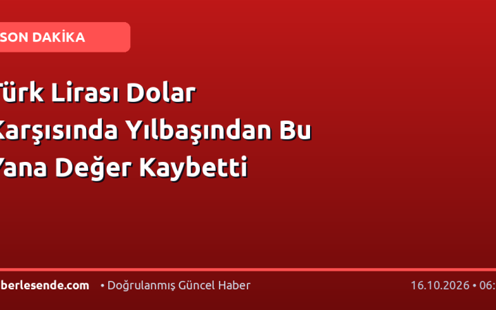 Türk Lirası Dolar Karşısında Yılbaşından Bu Yana Değer Kaybetti