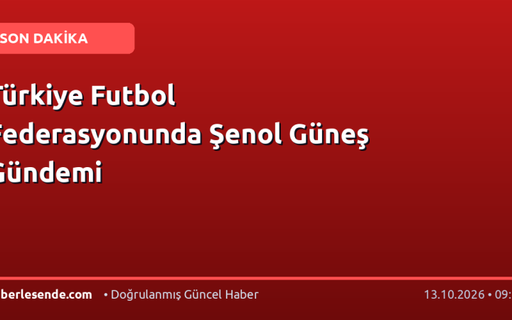 Türkiye Futbol Federasyonunda Şenol Güneş Gündemi