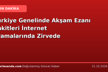 Türkiye Genelinde Akşam Ezanı Vakitleri İnternet Aramalarında Zirvede