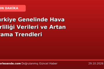 Türkiye Genelinde Hava Kirliliği Verileri ve Artan Arama Trendleri