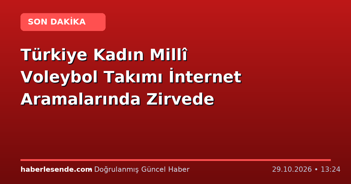 Türkiye Kadın Millî Voleybol Takımı İnternet Aramalarında Zirvede
