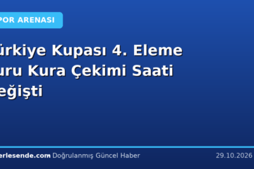 Türkiye Kupası 4. Eleme Turu Kura Çekimi Saati Değişti
