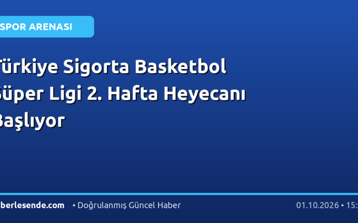 Türkiye Sigorta Basketbol Süper Ligi 2. Hafta Heyecanı Başlıyor