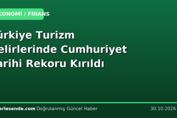Türkiye Turizm Gelirlerinde Cumhuriyet Tarihi Rekoru Kırıldı