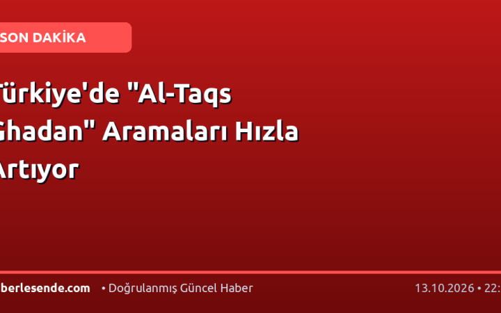 Türkiye'de "Al-Taqs Ghadan" Aramaları Hızla Artıyor