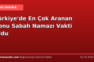 Türkiye'de En Çok Aranan Konu Sabah Namazı Vakti Oldu