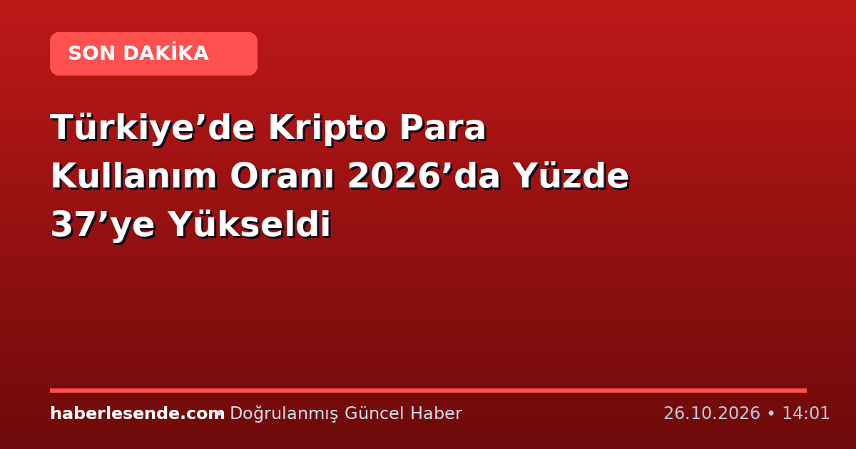 Türkiye’de Kripto Para Kullanım Oranı 2026’da Yüzde 37’ye Yükseldi