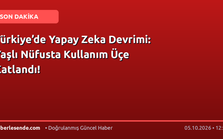 Türkiye’de Yapay Zeka Devrimi: Yaşlı Nüfusta Kullanım Üçe Katlandı!