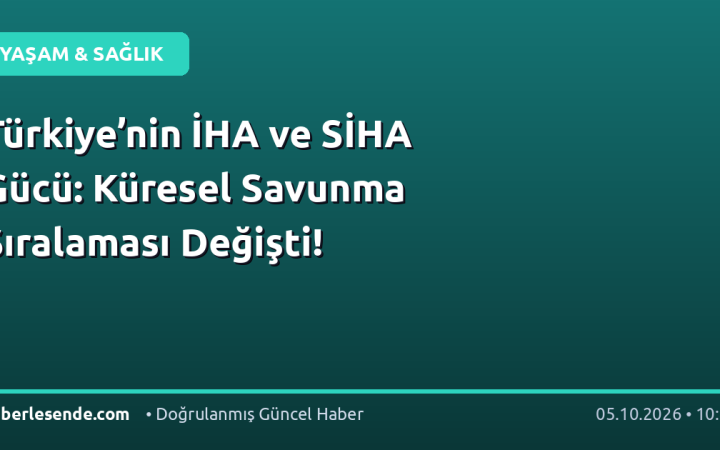 Türkiye’nin İHA ve SİHA Gücü: Küresel Savunma Sıralaması Değişti!
