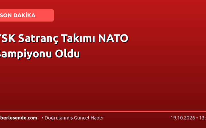 TSK Satranç Takımı NATO Şampiyonu Oldu