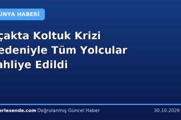 Uçakta Koltuk Krizi Nedeniyle Tüm Yolcular Tahliye Edildi