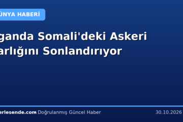 Uganda Somali'deki Askeri Varlığını Sonlandırıyor