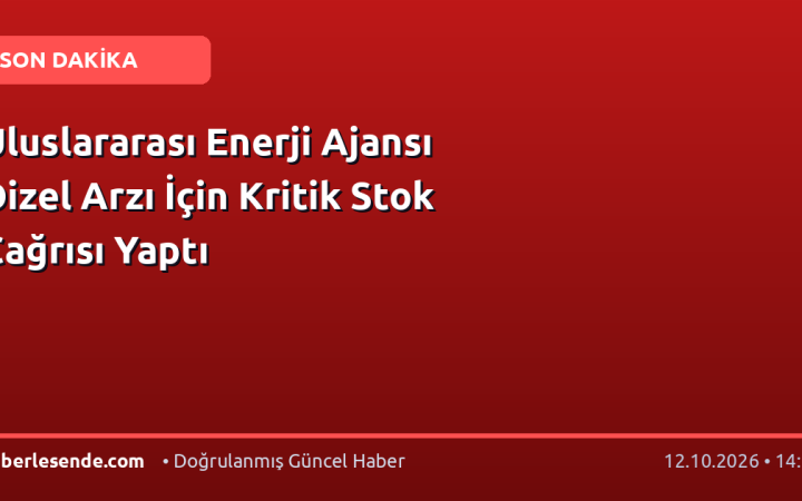 Uluslararası Enerji Ajansı Dizel Arzı İçin Kritik Stok Çağrısı Yaptı