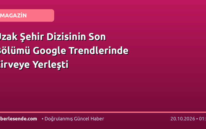 Uzak Şehir Dizisinin Son Bölümü Google Trendlerinde Zirveye Yerleşti