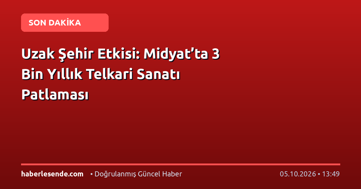 Uzak Şehir Etkisi: Midyat’ta 3 Bin Yıllık Telkari Sanatı Patlaması