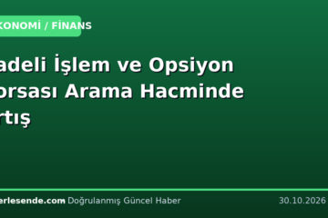 Vadeli İşlem ve Opsiyon Borsası Arama Hacminde Artış