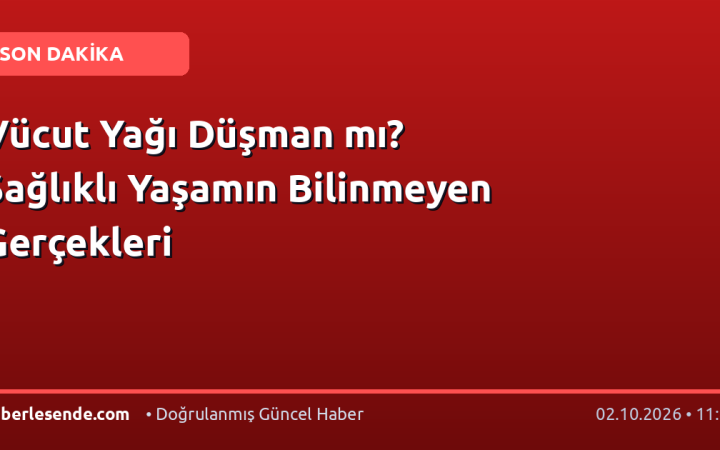 Vücut Yağı Düşman mı? Sağlıklı Yaşamın Bilinmeyen Gerçekleri