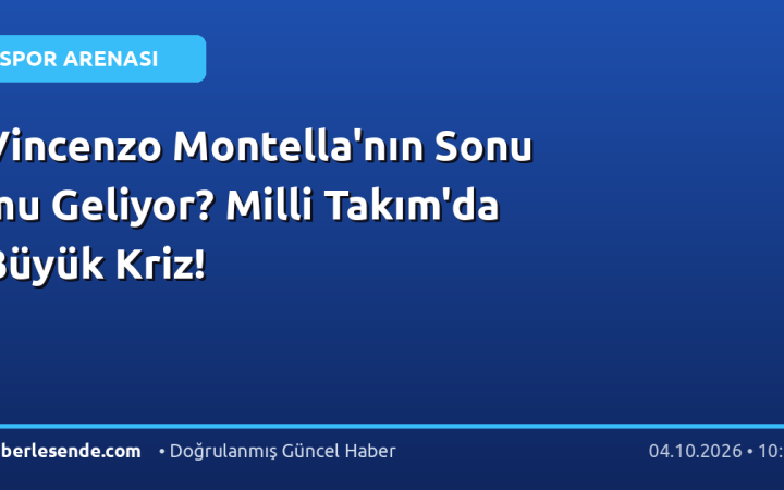 Vincenzo Montella'nın Sonu mu Geliyor? Milli Takım'da Büyük Kriz!