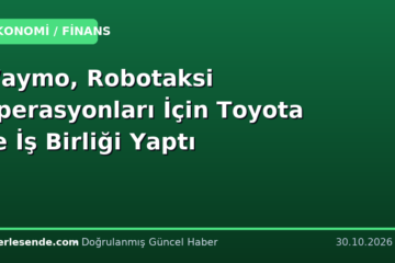 Waymo, Robotaksi Operasyonları İçin Toyota ile İş Birliği Yaptı
