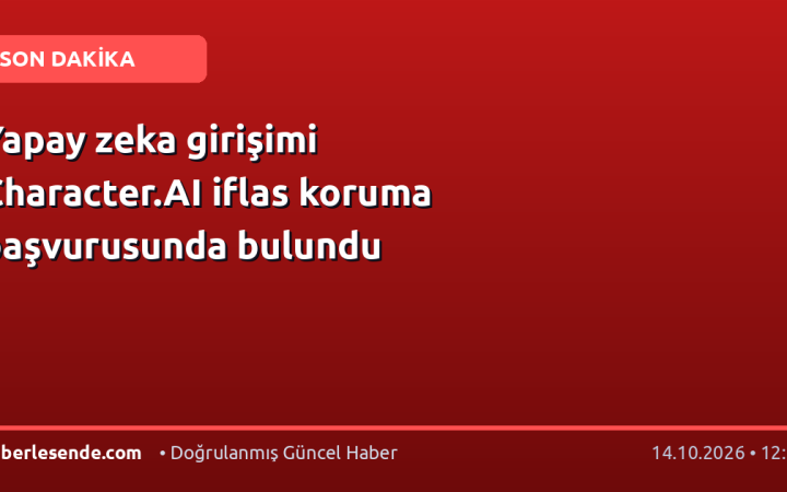 Yapay zeka girişimi Character.AI iflas koruma başvurusunda bulundu