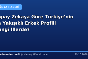 Yapay Zekaya Göre Türkiye’nin En Yakışıklı Erkek Profili Hangi İllerde?