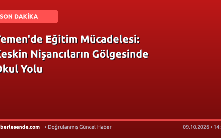 Yemen'de Eğitim Mücadelesi: Keskin Nişancıların Gölgesinde Okul Yolu