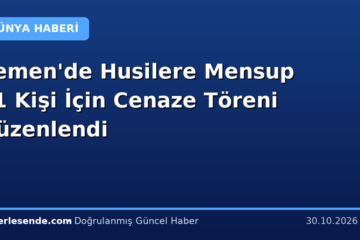 Yemen'de Husilere Mensup 51 Kişi İçin Cenaze Töreni Düzenlendi