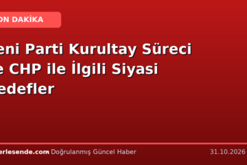 Yeni Parti Kurultay Süreci ve CHP ile İlgili Siyasi Hedefler
