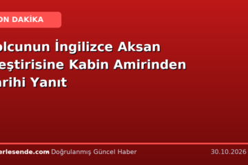 Yolcunun İngilizce Aksan Eleştirisine Kabin Amirinden Tarihi Yanıt