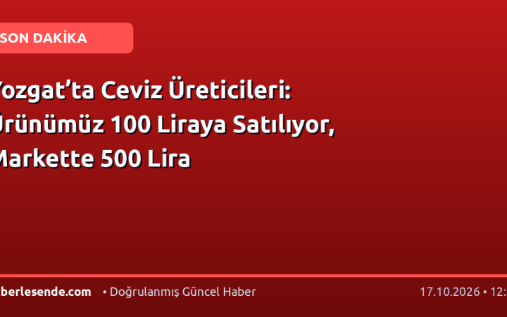 Yozgat’ta Ceviz Üreticileri: Ürünümüz 100 Liraya Satılıyor, Markette 500 Lira