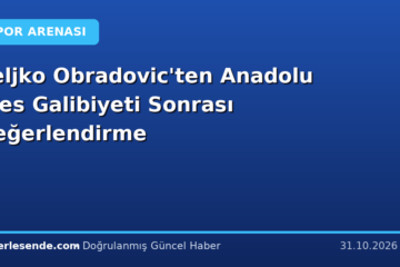 Zeljko Obradovic'ten Anadolu Efes Galibiyeti Sonrası Değerlendirme