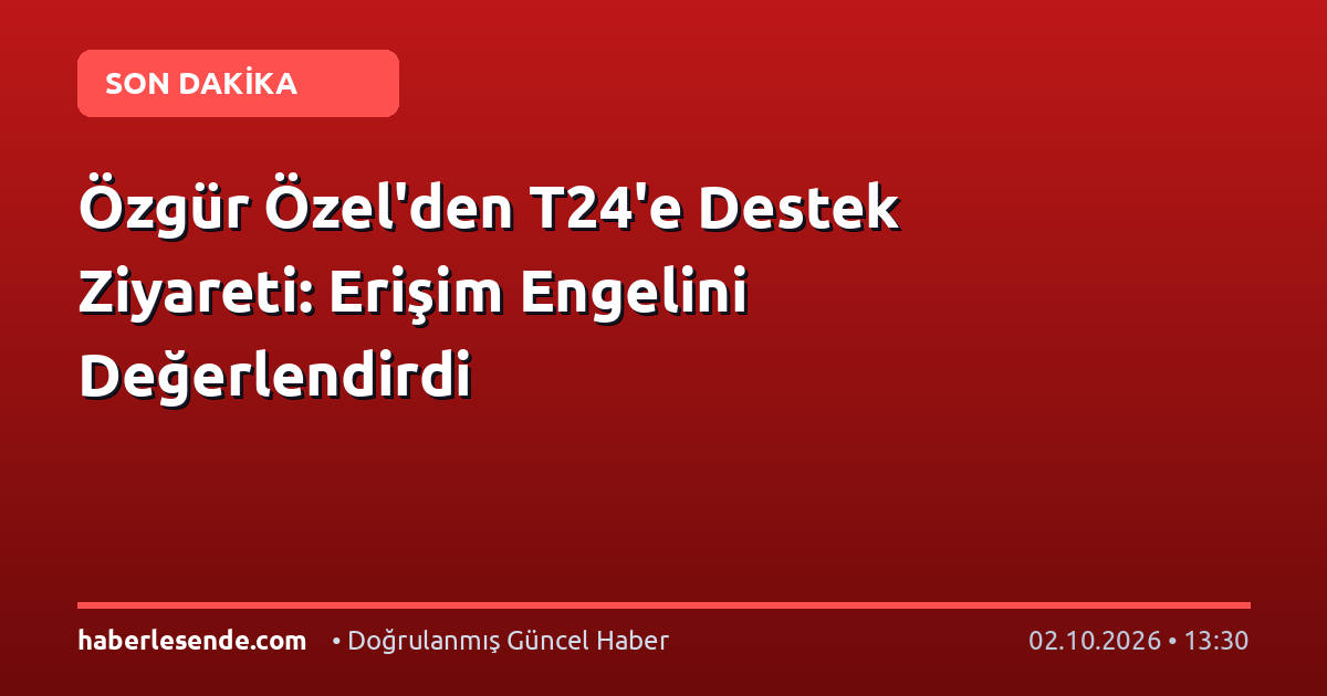 Özgür Özel'den T24'e Destek Ziyareti: Erişim Engelini Değerlendirdi
