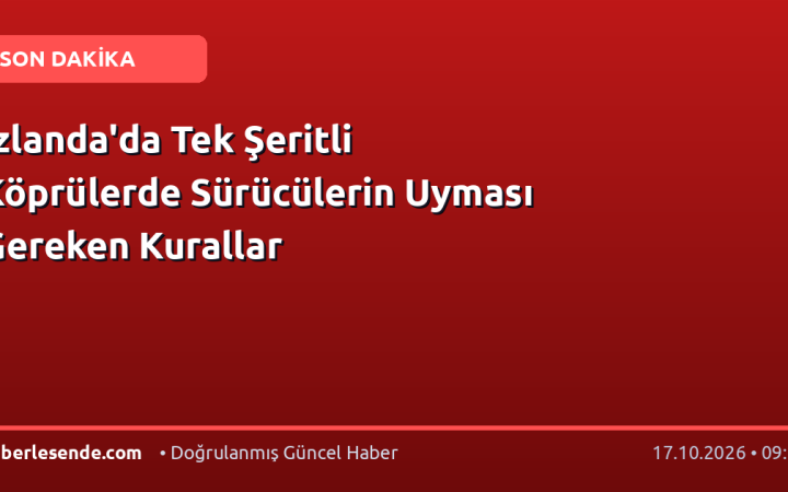 İzlanda'da Tek Şeritli Köprülerde Sürücülerin Uyması Gereken Kurallar