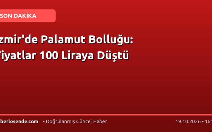 İzmir'de Palamut Bolluğu: Fiyatlar 100 Liraya Düştü