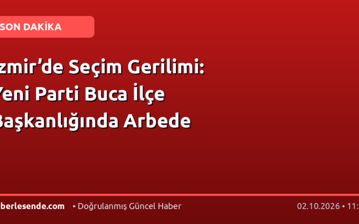 İzmir’de Seçim Gerilimi: Yeni Parti Buca İlçe Başkanlığında Arbede